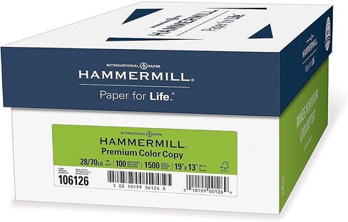ورق طابعة Hammermill، ورق نسخ ملون ممتاز 28 رطل، 8.5 × 11-1 رزمة (500 ورقة) - 100 ساطع، صنع في الولايات المتحدة الأمريكية، 102467R in Saudi Arabia