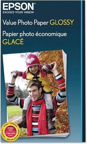 Epson Value Photo Paper Glossy, 4"x6", 100 Sheets (S400034) (Pack of 2) in Kuwait