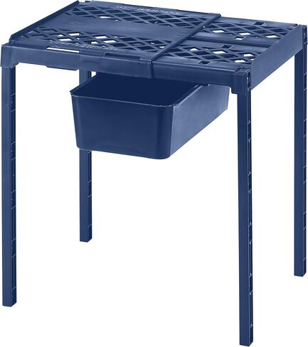 LockerMate Adjust-A-Shelf Locker Shelf & Organizer, Extends to Fit Your Locker, Includes Storage Drawer, Black in Saudi Arabia