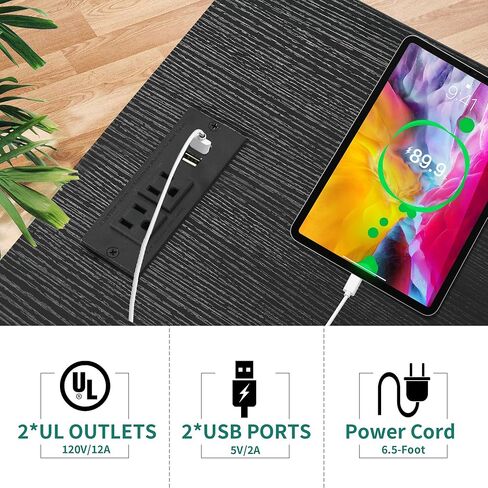 خزانة ملفات Yitahome مع محطة شحن ، خزانة ملفات جانبية متنقلة مع قفل للمكتب المنزلي ، موقف الطابعة مع رف تخزين مفتوح ، يناسب A4 ، رسالة ، ملفات الحجم القانوني ، أثاث المكتب ، رمادي in Kuwait