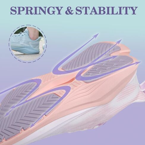 Hawkwell Women's Cloud Zero Active Nursing Shoes Cushion Breathable Tennis Walking Gym Medical Work Sneakers in Kuwait