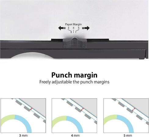 MAKEASY Binding Machine, 21-Hole, 450 Sheets, Comb Binding Machines with 1 Box Comb Bindings Spines, Comb Binder for Letter Size, A4, A5 Paper in Saudi Arabia