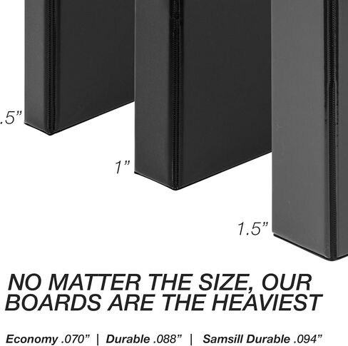 Samsill متين 6 بوصة ، مصنوع في الولايات المتحدة الأمريكية ، قفل D Ring Binder ، غطاء عرض واضح للتخصيص ، الأزرق ، يحتفظ 1225 صفحة in Kuwait