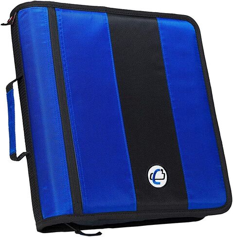 Case-It The Classic Zipper Binder - 2 Inch O-Rings - Multiple Pockets - 350 Sheet Capacity - Comes with Shoulder Strap - Fire Engine Red D-251 in Saudi Arabia