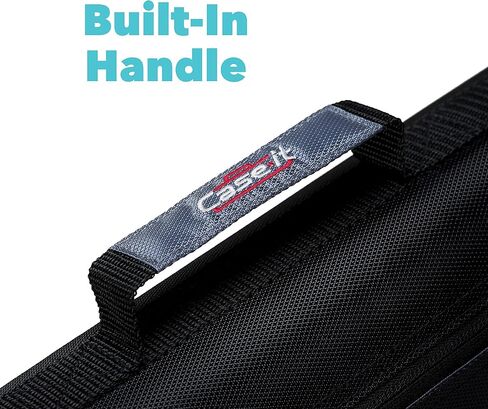 Case-It The Classic Zipper Binder - 2 Inch O-Rings - Multiple Pockets - 350 Sheet Capacity - Comes with Shoulder Strap - Fire Engine Red D-251 in Saudi Arabia