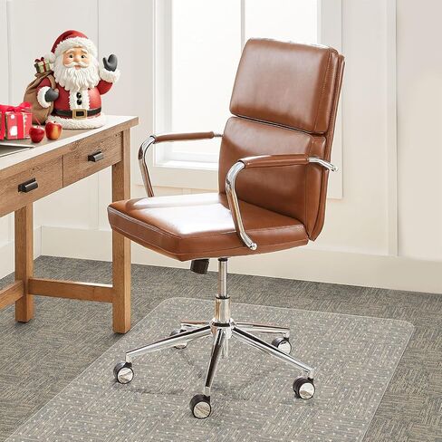 Office Chair Mat for Carpets, 36" × 36" Round Computer Chair Mat with Studs for Rolling Chair, Desk Floor Mat for Home and Office Carpet, Protects Floor Mats for Low Pile Carpeted Floors in Saudi Arabia