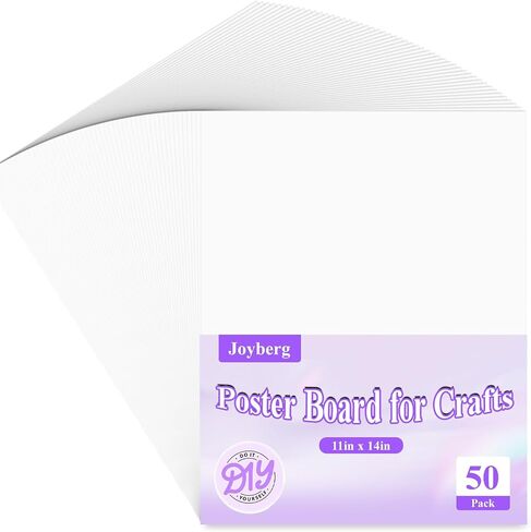 Joyberg 18 Pack Poster Board, 11in x 14in Colorful Poster Boards, Posterboard, Poster Board Paper for Crafts, DIY, Drawing in Saudi Arabia