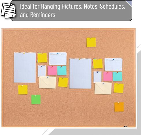 Mr. Pen- Cork Board ، 24 "X36" ، لوحة Cork Framed ، لوحة دبوس الدفع للجدران مع الإطار ، لوحة Cork Office ، Bulliten Board ، Corkboards for Wall in Saudi Arabia