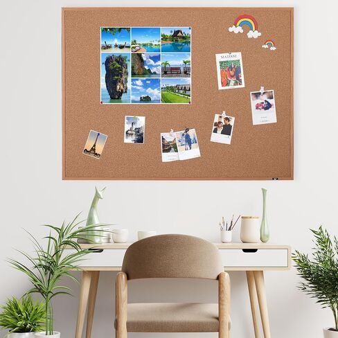 Mr. Pen- Cork Board ، 24 "X36" ، لوحة Cork Framed ، لوحة دبوس الدفع للجدران مع الإطار ، لوحة Cork Office ، Bulliten Board ، Corkboards for Wall in Saudi Arabia