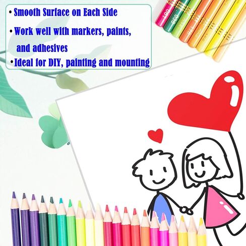 20Pack Foam Core Board ، 11 "x15" لوحة رغوة بيضاء ، 3/16 " / 5 ملم ، مركز Foam Foam ، لوحات دعم للصور الفوتوغرافية والأعمال الفنية ، النمذجة ثلاثية الأبعاد ، اللافتات ، صنع الملصقات in Kuwait