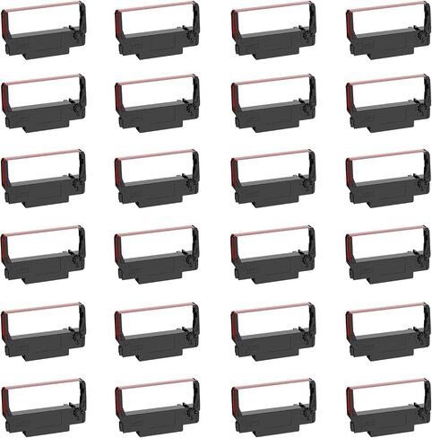Bigger Replacement for ERC-30, ERC 30 34 38 B/R Compatible Ribbon used with Epson ERC30 ERC34 ERC38 NK506 printer (Black and Red, 12 Pack) in Saudi Arabia