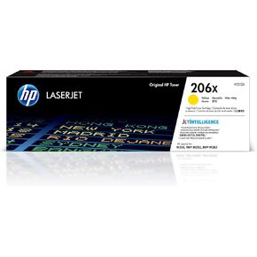 HP 206X Yellow High-yield Toner Cartridge | Works with HP Color LaserJet Pro M255, HP Color LaserJet Pro MFP M282, M283 Series | W2112X