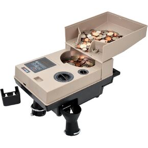 Cassida C300 Professional USD Coin Counter, Sorter and Wrapper/Roller, 300 coins/min, with Quickload and Printing-Compatible,Gray