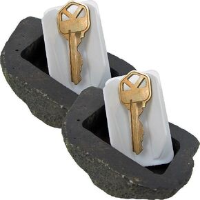 RamPro Hide-a-Spare-Key Fake Rock - Looks & Feels like Real Stone - Safe for Outdoor Garden or Yard, Geocaching (1)