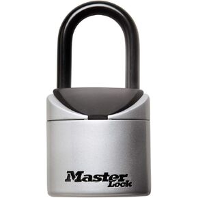 Master Lock Black Portable Key Lock Box with Light Up Dials, Set/Reset Combination for Tenants, Guests, Clients, Ideal for Realtors, Landlords or Property Managers, Holds 6 Keys, 5424EC
