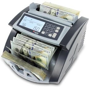 Cassida 6600 UV/MG – USA Business Grade Money Counter with UV/MG/IR Counterfeit Detection – Top Loading Bill Counting Machine w/ValuCount™, Add and Batch Modes – Fast Counting Speed 1,400 Notes/Min