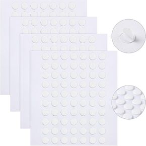 JANYUN 1500 Pcs Double Sided Sticky Dots Removable Round Putty Clear Double Sided Tape for Crafts No Trace Sticky Tack Adhesive Tape (20 mm)