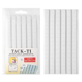 102 Pcs Adhesive Poster Sticky Tack, Removable Wall Safe Tack Putty for Wall Hanging Pictures, Cleaning, Nail (White)
