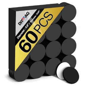 DIYMAG Magnet Dot with Self Adhesive, Fridge Magnets Classroom Must Have Round Magnetic Tape Flexible Magnet Sheets for Crafts, Whiteboard, Refrigerator Easy Peel and Stick 360Pcs