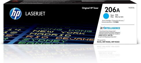 HP 206A Black and 206A Cyan, Yellow and Magenta Toner Cartridge Bundle (4 Pack)| Works Color LaserJet Pro M255, Color LaserJet Pro MFP M282, M283 Series in Saudi Arabia