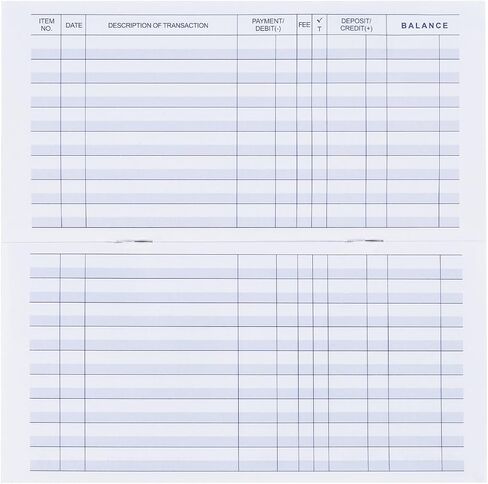 20 Pack Checkbook Register, Check Registers for Personal, Blank Ledger Transaction Registers for Personal or Business Bank, Check Register Book for Checking and Saving Account, Deposit and Credit Card in Kuwait