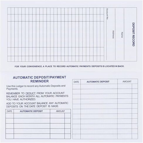 20 Pack Checkbook Register, Check Registers for Personal, Blank Ledger Transaction Registers for Personal or Business Bank, Check Register Book for Checking and Saving Account, Deposit and Credit Card in Kuwait