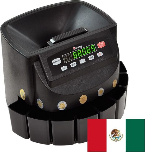 Cassida C300 Professional USD Coin Coin و SARTER و WRAPPER/ROLLER ، 300 قطعة نقدية/دقيقة ، مع تحميل سريع ومتوافق مع الطباعة ، رمادي in Kuwait