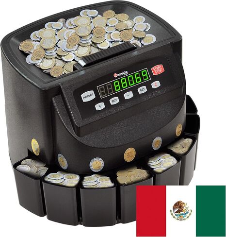 Cassida C300 Professional USD Coin Coin و SARTER و WRAPPER/ROLLER ، 300 قطعة نقدية/دقيقة ، مع تحميل سريع ومتوافق مع الطباعة ، رمادي in Kuwait