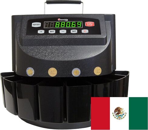Cassida C300 Professional USD Coin Coin و SARTER و WRAPPER/ROLLER ، 300 قطعة نقدية/دقيقة ، مع تحميل سريع ومتوافق مع الطباعة ، رمادي in Kuwait