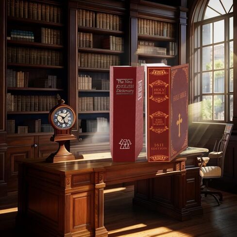 Sepox® Quins Book Book Large Safe Lock-Box ، مع قفل مزيج قابل لإعادة الاستقرار ، وغطاء ورقي حقيقي ، ومثالي لـ Dorm Safe ، ويتميز بالكلاسيكيات بما في ذلك: رحلة إلى الغرب ، و Art of War ، و Pack of 5pcs in Kuwait