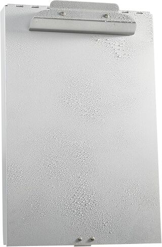 Amazon Basics Metal Clipboard with 2 Compartments and Interior 250 Sheet Paper Storage, 14.09 x 9.21 x 2.6 Inches, letter size, Silver in Saudi Arabia
