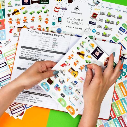 Clever Fox Seasonal Planner Stickers – 600+ Month, Holiday & Seasons Stickers for Your Planner, Monthly Journal & Calendar – 18 Sheets, Set of Stickers & Washi Tape by Clever Fox (Seasonal Pack) in Saudi Arabia