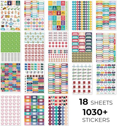 Clever Fox Seasonal Planner Stickers – 600+ Month, Holiday & Seasons Stickers for Your Planner, Monthly Journal & Calendar – 18 Sheets, Set of Stickers & Washi Tape by Clever Fox (Seasonal Pack) in Saudi Arabia
