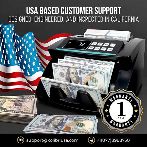 KOLIBRI Signature Bank-Grade Money Counter Machine Mixed Denomination | 2-Pocket Cash Counter Machine, Currency Discriminator | 3-Year Manufacturer's Warranty | 2 CIS UV/MG IR/MT SN/DV IRT in Saudi Arabia