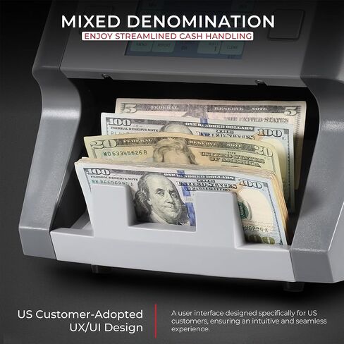 Cassida 5520 UV/MG - USA Money Counter مع Valucount و UV/Mg/IR Doversion Detection و Add and Batch - عرض LCD كبير وسرعة حساب سريع 1،300 ملاحظة/دقيقة in Kuwait