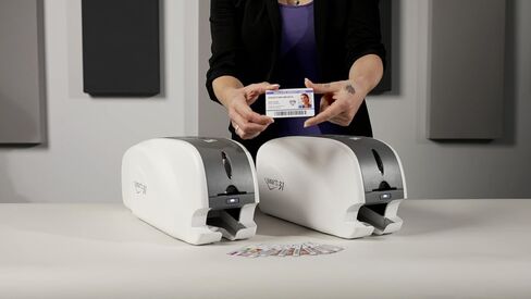 IDP SMART-21S ID Card Simplex Printer Kit with PC Only Software, 100 Print YMCKO Color Ribbon, and 100 PVC Plastic Cards in Saudi Arabia