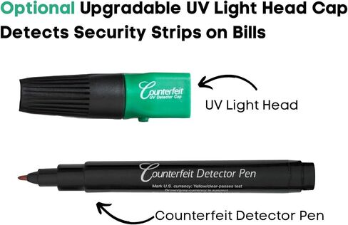 DRI MARK CFD5PK DOVERFEIT DELACTER PEN PEN ، الذي صنع في الولايات المتحدة الأمريكية ، 3 مرات أكثر من الحبر ، وحجم الجيب ، ومدقق الأموال المزيفة - اختبار الوقاية من الأموال وحماية الاحتيال للعملة الأمريكية (حزمة 5) in Kuwait