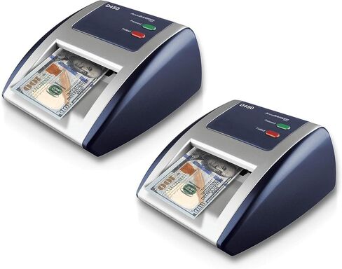 AccuBANKER D450 Counterfeit Money Checker Machine, Magnetic, Infrared, Watermark and Micro-Printing Detection in Less Than 1 Second with Audible and Visual Alert for Suspicious Bill in Kuwait
