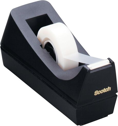 Scotch Desktop Tape Dispenser, Black, 2.7 in. x 2.7 in. x 6.4 in., 1 Tape Dispenser in Saudi Arabia
