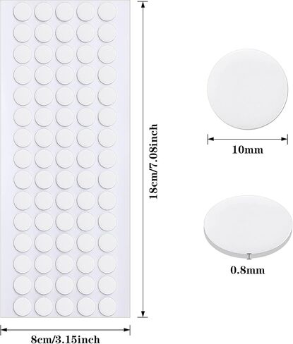 JANYUN 280Pcs Sticky Dot Stickers Clear Putty Sticky Tack for Decoration in Kuwait