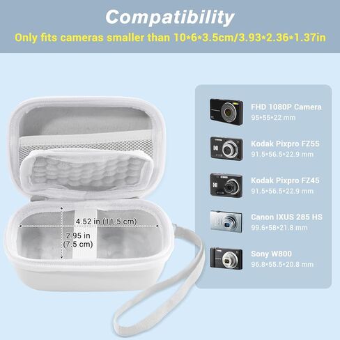 ProCase Small Digital Camera Case for KODAK PIXPRO FZ55/FZ53/FZ45/FZ43, Hard Shell Camera Case, Cute Compact Travel Carrying Protective Camera Storage Case for Kids -Black in Saudi Arabia