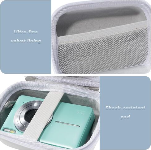ProCase Small Digital Camera Case for KODAK PIXPRO FZ55/FZ53/FZ45/FZ43, Hard Shell Camera Case, Cute Compact Travel Carrying Protective Camera Storage Case for Kids -Black in Saudi Arabia