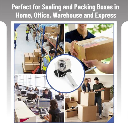 Mr. Pen - Packing Tape Dispenser Gun 2 بوصة ، حزمة 2 مع شريطين لفة ، شريط تعبئة شاق مع موزع ، شريط التغليف ، بندقية الشريط ، شريط التعبئة الصافي ، بندقية الشريط لصناديق التعبئة ، الشريط المتحرك in Kuwait