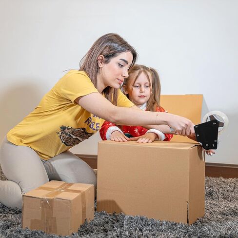 Mr. Pen - Packing Tape Dispenser Gun 2 بوصة ، حزمة 2 مع شريطين لفة ، شريط تعبئة شاق مع موزع ، شريط التغليف ، بندقية الشريط ، شريط التعبئة الصافي ، بندقية الشريط لصناديق التعبئة ، الشريط المتحرك in Kuwait