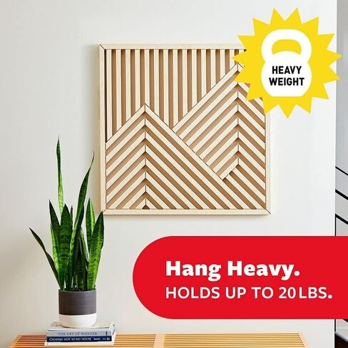 Command 20 lb XL Heavyweight Picture Hanging Strips 16 Pairs (32 Command Strips), Damage Free Hanging Picture Hangers, Heavy Duty Wall Hanging Strips for Home Decor, Black Adhesive Strips in Saudi Arabia