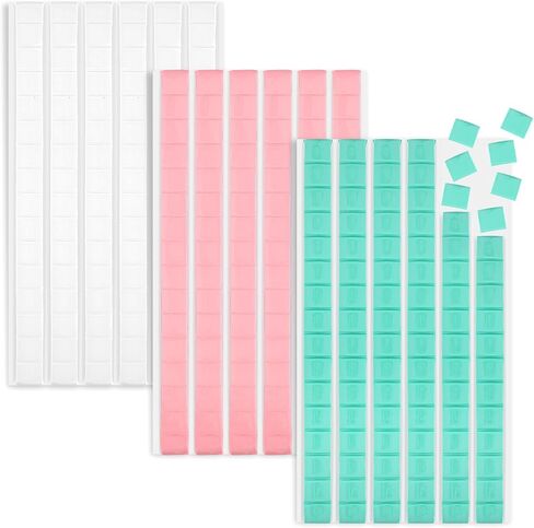 288 Pcs Sticky Tack, Wall Safe Adhesive Poster Putty, Removable and Reusable Mounting Putty for Hanging Pictures, Art, Decoration (Light Blue, White, Pink) in Kuwait