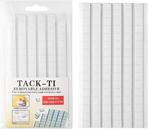 102 Pcs Adhesive Poster Sticky Tack, Removable Wall Safe Tack Putty for Wall Hanging Pictures, Cleaning, Nail (White) in Kuwait