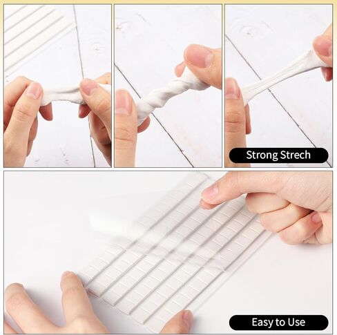 102 Pcs Adhesive Poster Sticky Tack, Removable Wall Safe Tack Putty for Wall Hanging Pictures, Cleaning, Nail (White) in Kuwait