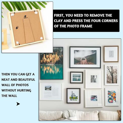 102 Pcs Adhesive Poster Sticky Tack, Removable Wall Safe Tack Putty for Wall Hanging Pictures, Cleaning, Nail (White) in Kuwait