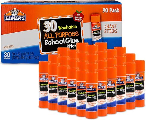 عصي الغراء المدرسي في Elmer ، قابلة للغسل ، 22 جرامًا ، 30 عددًا in Kuwait